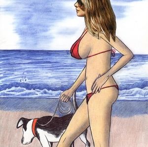 Home decor Art PRINT on paper "Long Walk"